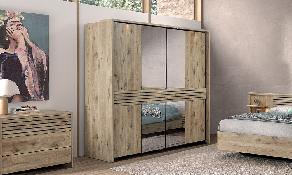 Anya - Armoire 2 portes coulissantes en 245 cm 