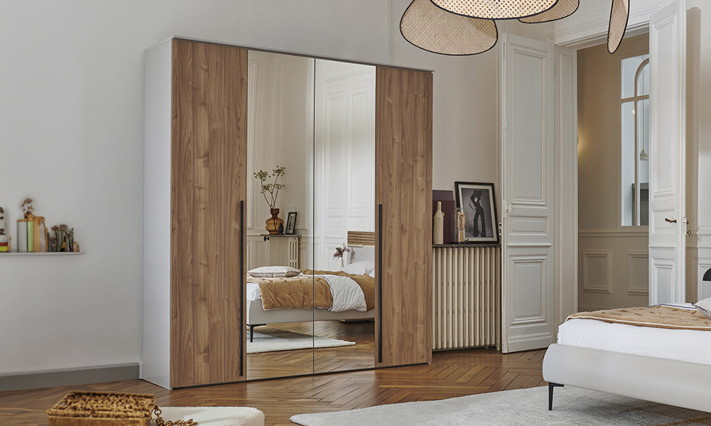 Opale - Armoire 4 portes battantes 