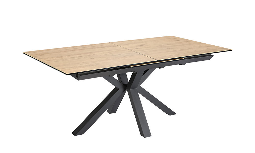 Bruyère - Table de séjour extensible pieds en croix 